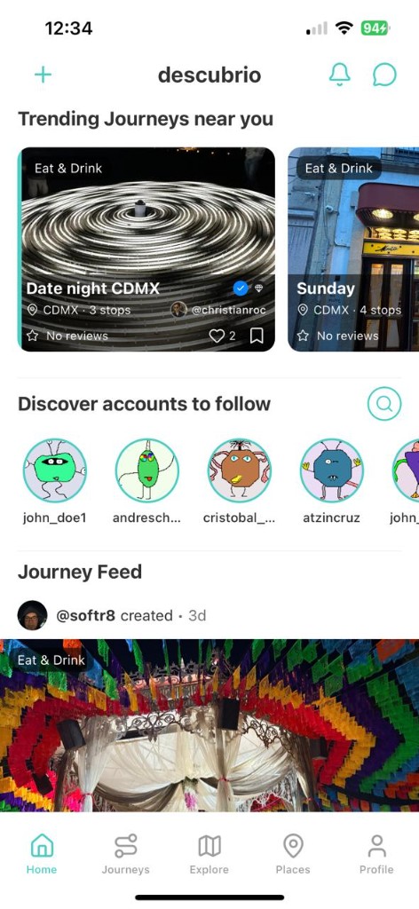 Home feed